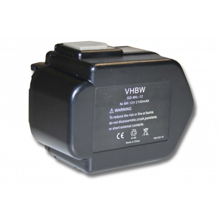 VHBW batéria Milwaukee / AEG 0502-23,  12V, NI-MH, 3300mAh - neoriginálna