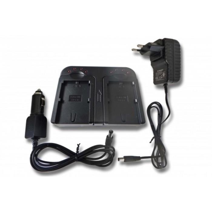 vhbw dvojitá nabíjačka pre JVC BN VF808, BN VF815, BN VF823