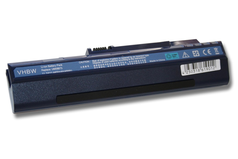 batéria VHBW Acer Aspire One, 4400mAh  modrá 11.1V Li-Ion 1177 - neoriginálna