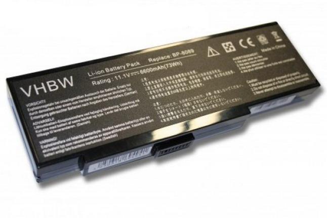 VHBW 1120 batéria FUJITSU-SIEMENS AMILO K7600 6600mAh Li-Ion - neoriginálna