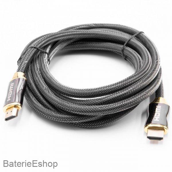 Kábel HDMI Premium, opletený, V2.0 Ultra HD TV, 2160p, 4k, ARC, 3m