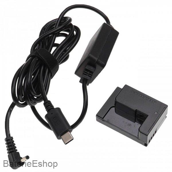 USB napájací adaptér ako ACK-DC50 pre Canon PowerShot G12 a ďalšie + DC spojka