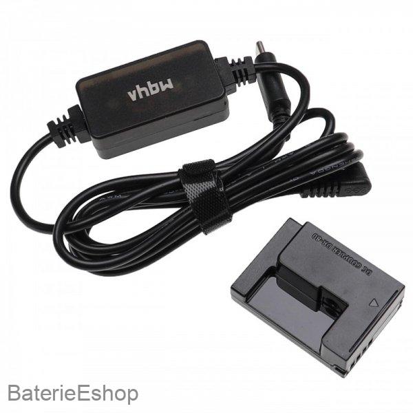 USB napájací adaptér ako ACK-DC80 pre Canon PowerShot G1 X atď. + DC spojka