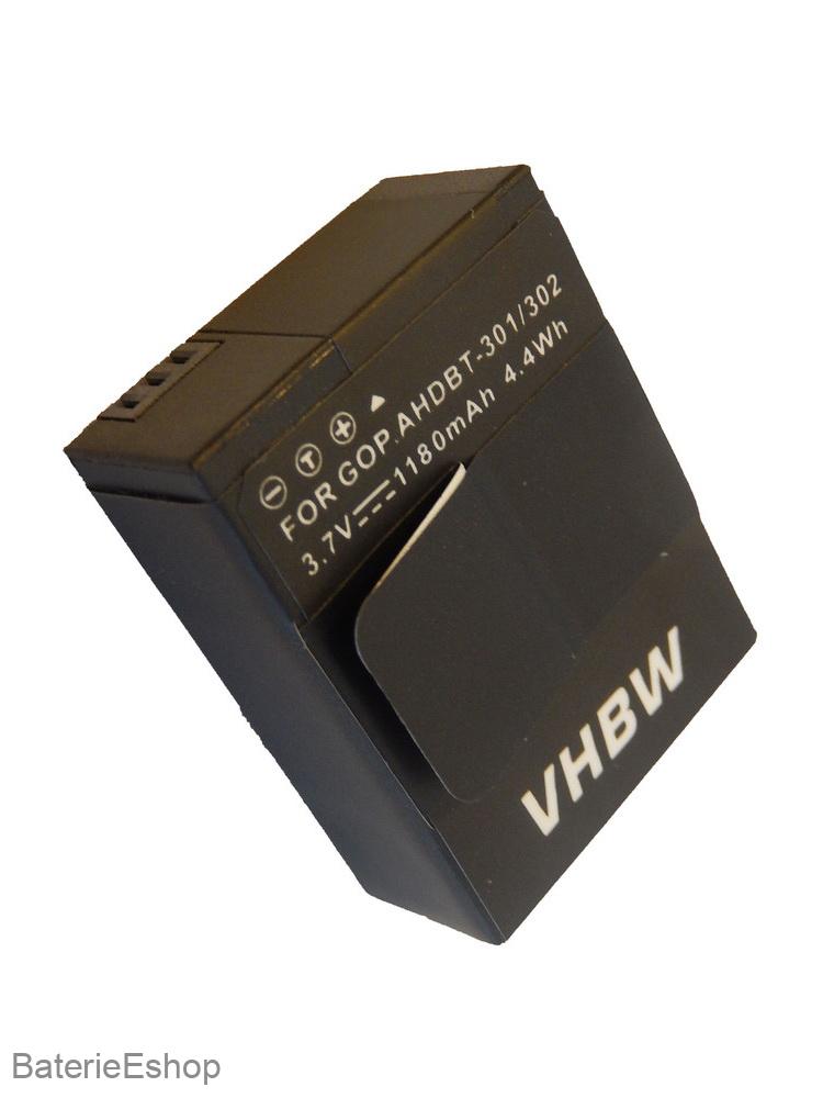 VHBW batéria GoPro Hero 3, AHDBT-201, 301, 302  1180mAh