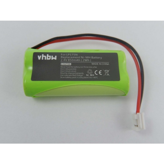 VHBW batéria Tomy Babyphone LP175N 2.4V, 850mAh - neoriginálna