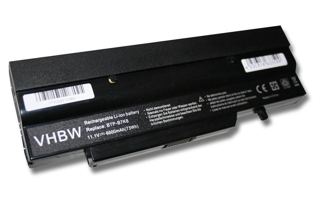 VHBW2631 batéria FUJITSU-SIEMENS AMILO Li2727 , 6600mAh Li-Ion - neoriginálna