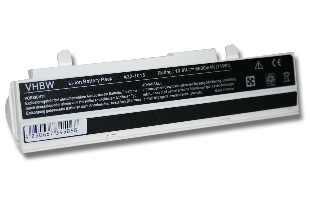 VHBW batéria ASUS EEE-PC 1015 ,6600mAh biela 10.8V Li-Ion 4131 - neoriginálna