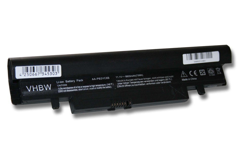 VHBW 4140 batéria Samsung NP-N150  6600mAh ,čierna Li-Ion - neoriginálna