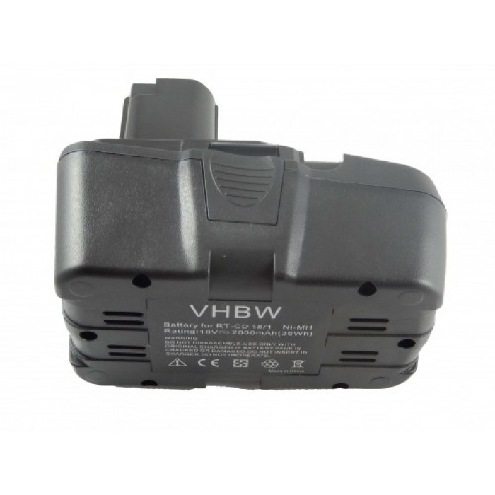 VHBW batéria Einhell RT-CD18/1 18V, Ni-MH, 2000mAh