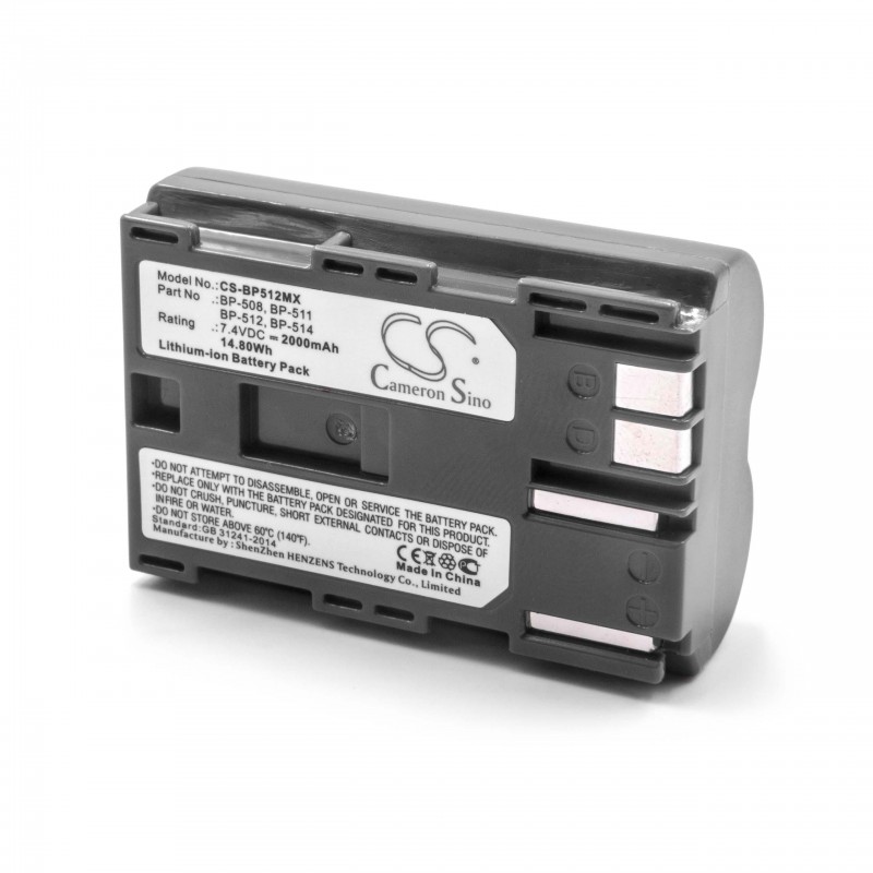 VHBW batéria pre Canon BP-511, BP-512 2000mAh