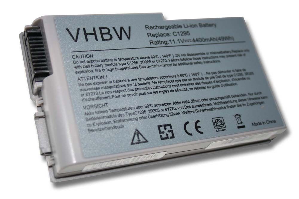 VHBW batéria Dell Latitude D500 4400mAh 11.1V Li-Ion 1030 - neoriginálna