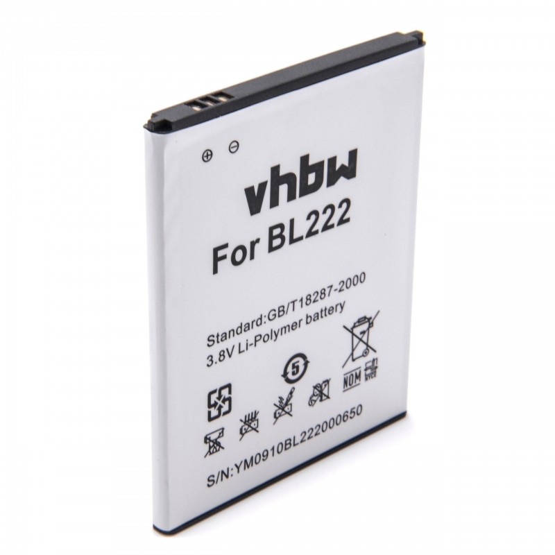 VHBW Bateria pre Lenovo S660, S668T BL222 3000mAh