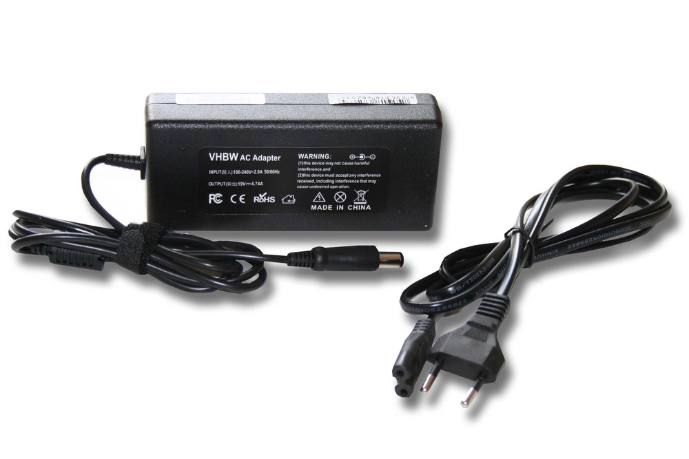 VHBW AC adaptér HP 19V, 4.74A, 7.4 x 5.0mm