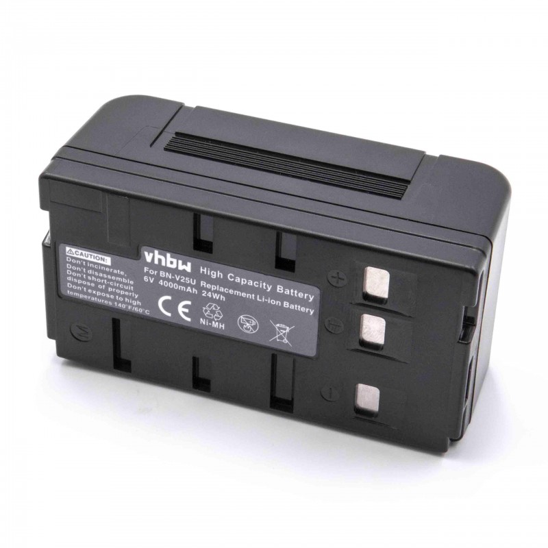 VHBW batéria JVC, Panasonic BN-V25U, VW-VBS1E 6V, NI-MH, 4000mAh