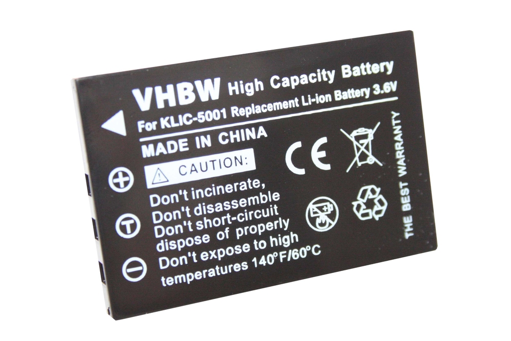 VHBW batéria Kodak  Klic-5001 - neoriginálna