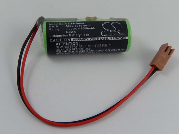 Batéria pre GE Fanuc CNC 15i, 20i a iné 3V, Li-Ion, 2000mAh