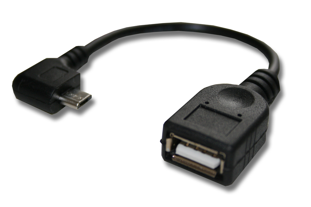 Adaptérový kábel microUSB OTG 90 ° uhol