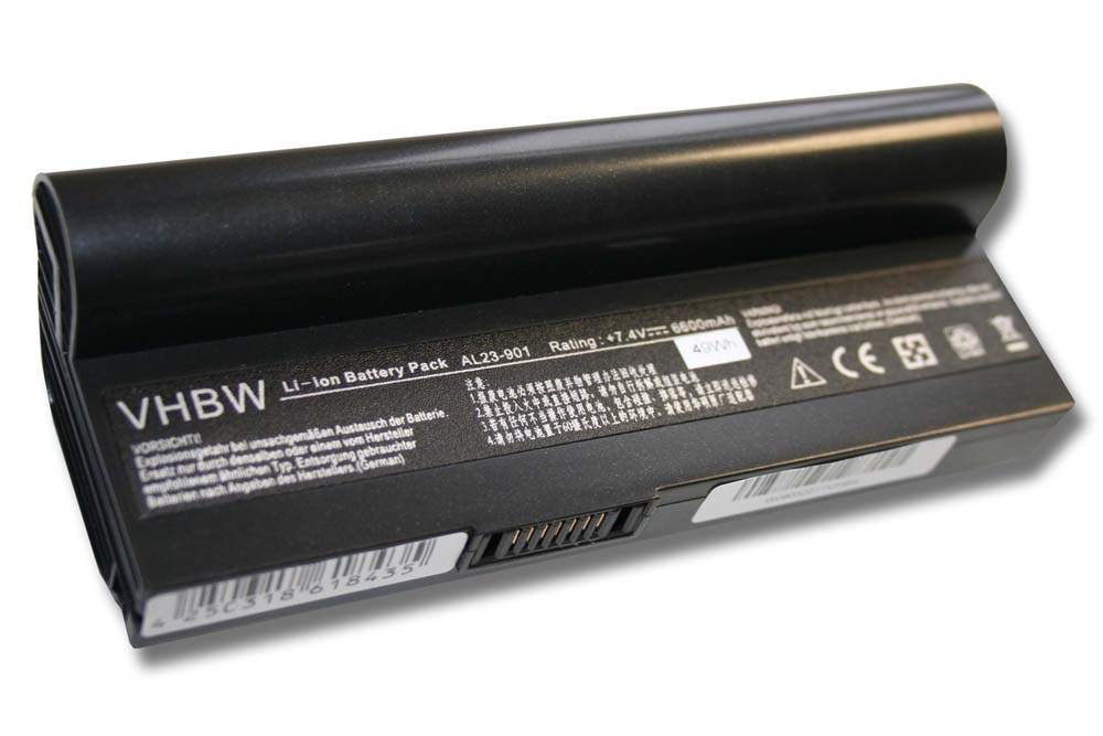 VHBW batéria ASUS EEE PC 901 / 1000 čierna 6600mAh 7.4A 1142 - neoriginálna