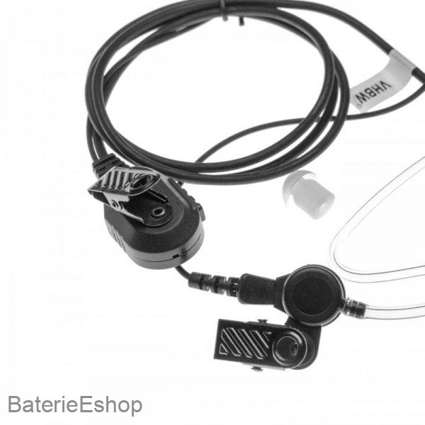 Bezpečnostná náhlavná súprava s PTT mikrofónom pre Yaesu VX-1R a ďalšie